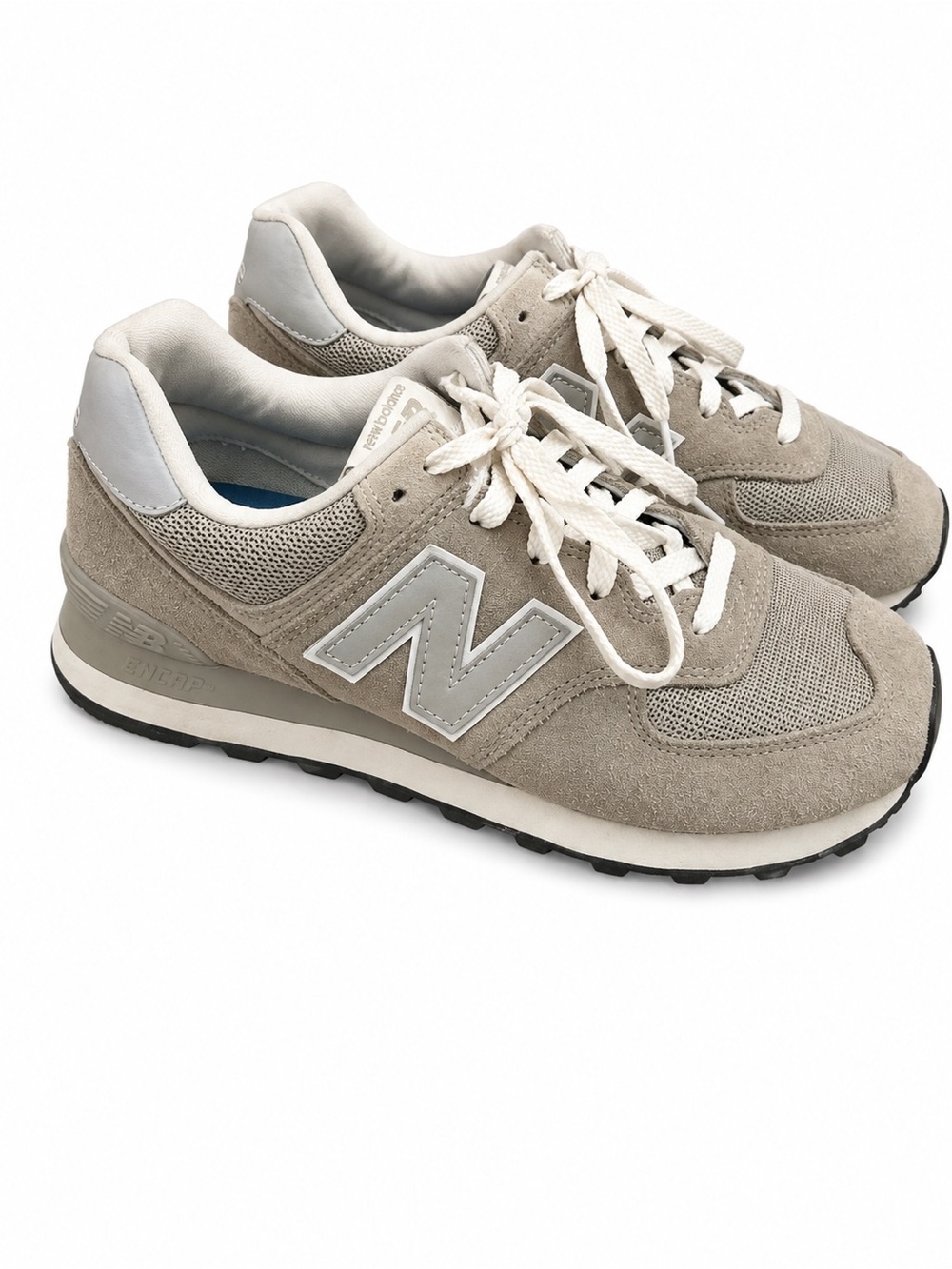 New Balance 574 Gray Suede Sneakers – Men’s 8.5 / Women’s 10